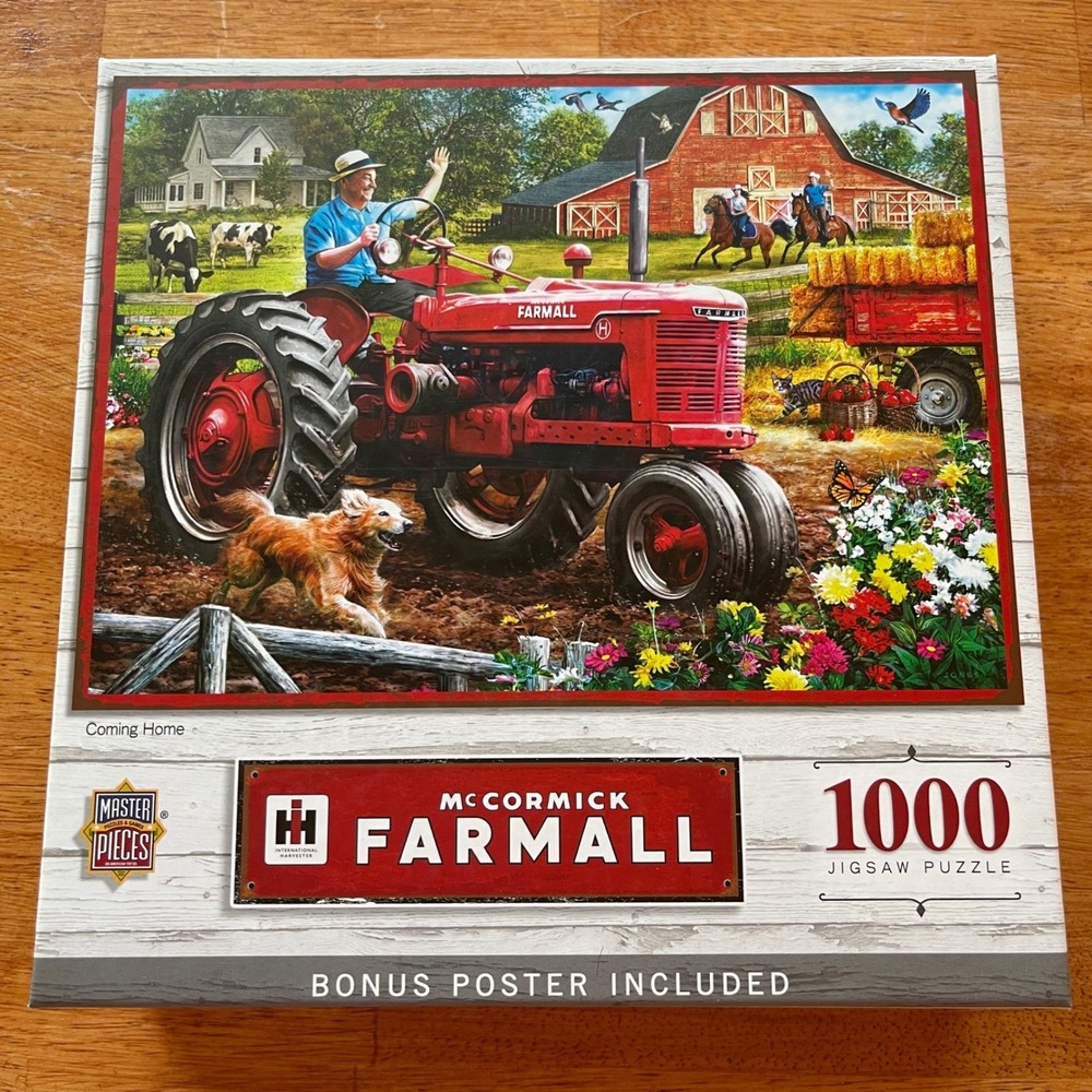Mater Pieces McCormick Farmall 1,000 Pc Puzzle "Coming Home" Sealed‎ New in Box
